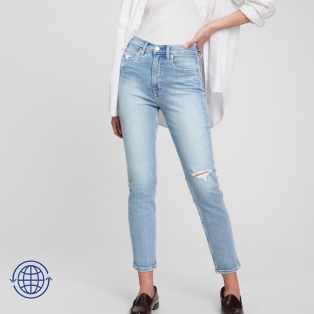 NWT Gap Cigarette High Rise Jeans